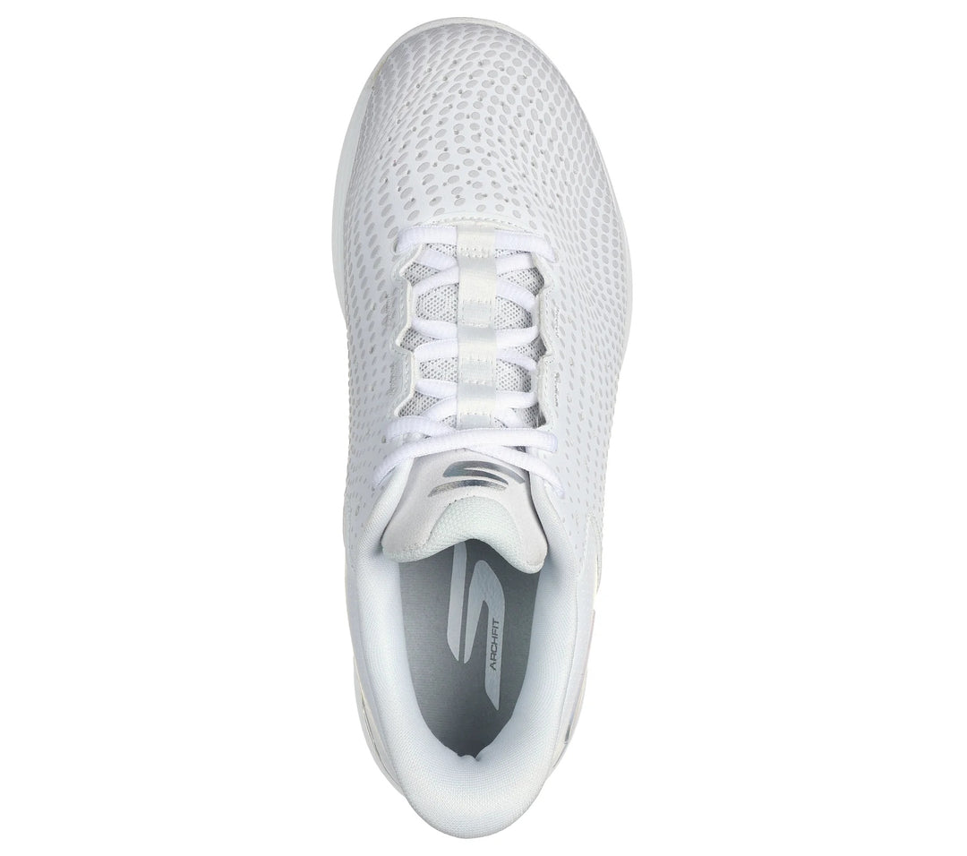 Womens Wide Fit Skechers 172101C Trainers in White/Navy Pink - Image 6