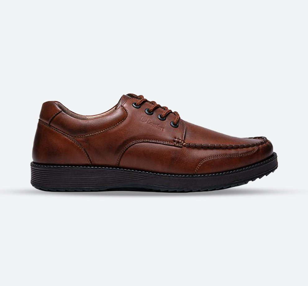 Mens Wide Fit Grunwald 1723 Lace Shoes in Navy - Image 1