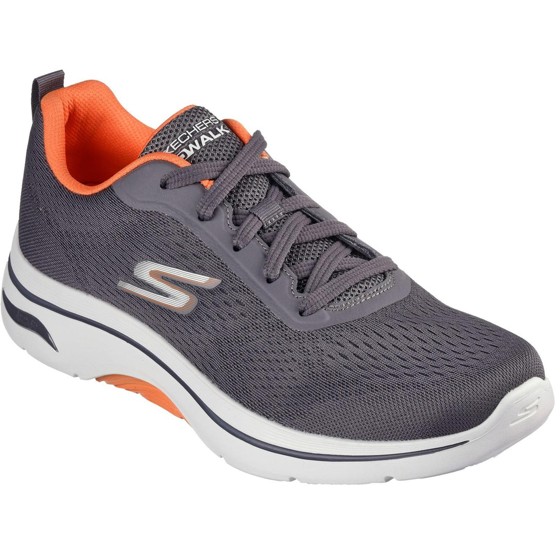 Men's Wide Fit Skechers 216516 Go Walk Arch Fit 2.0 Idyllic 2 Trainers in Navy - Image 8