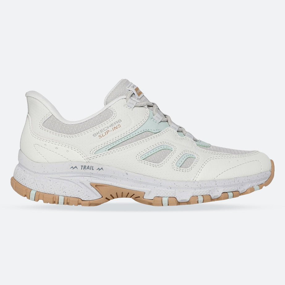 Women's Wide Fit Skechers 180025 Slip-ins Hillcrest Kamalino Trainers in Light Grey - Image 1