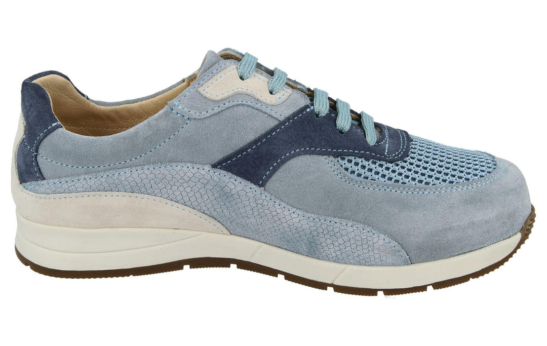 Womens Wide Fit DB Diss Casual Trainers in Blue / Multi - Image 4