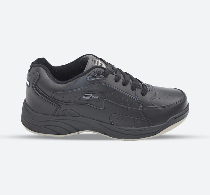 Mens Wide Fit Dek Orlance 187AY Trainers in Black - Image 1