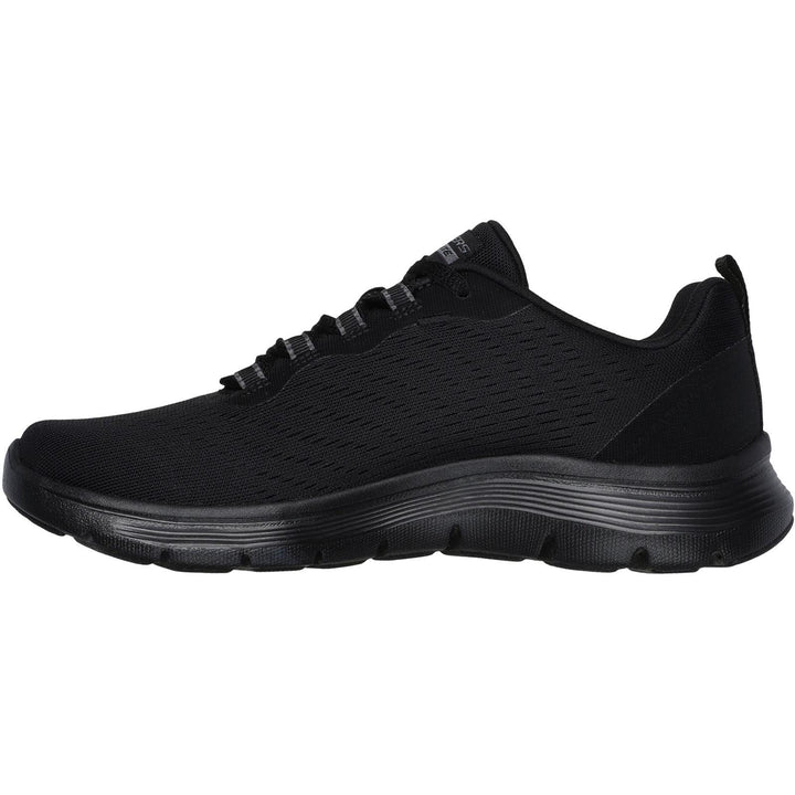 Women's Wide Fit Skechers 150201 Flex Appeal 5.0 New Path Trainer in Black - Image 1