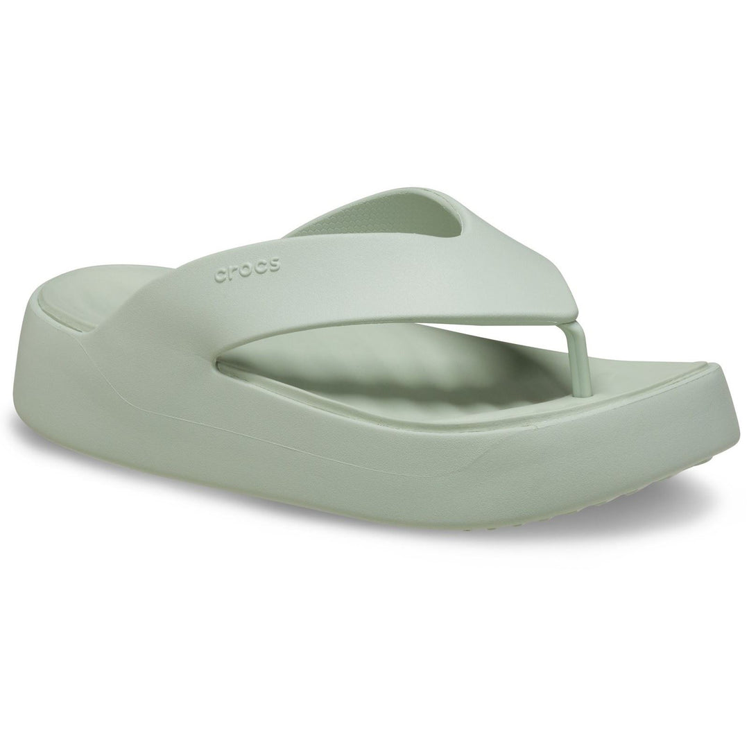 Women's Crocs 209410 Getaway Platform Flip Slippers in Black - Image 20
