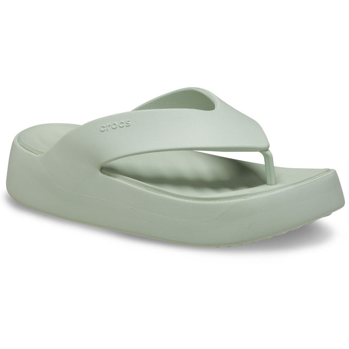 Women's Crocs 209410 Getaway Platform Flip Slippers in Black - Image 1