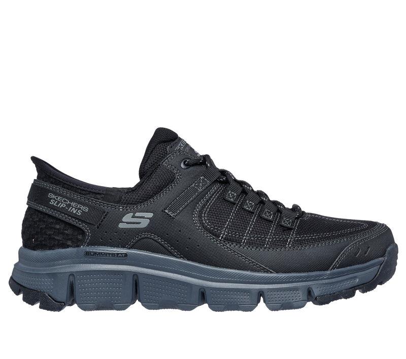 Men's Wide Fit Skechers 237622 Slip-ins Summits At Trainers in Black/Charcoal - Image 2