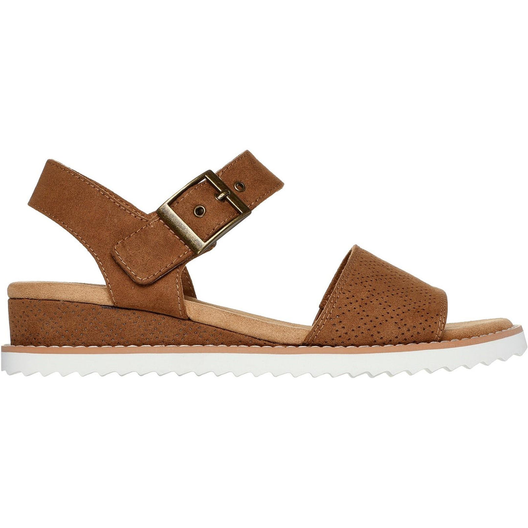 Women's Wide Fit Skechers 114147 Bobs Desert Kiss Serendipitous Sandals in Olive - Image 9