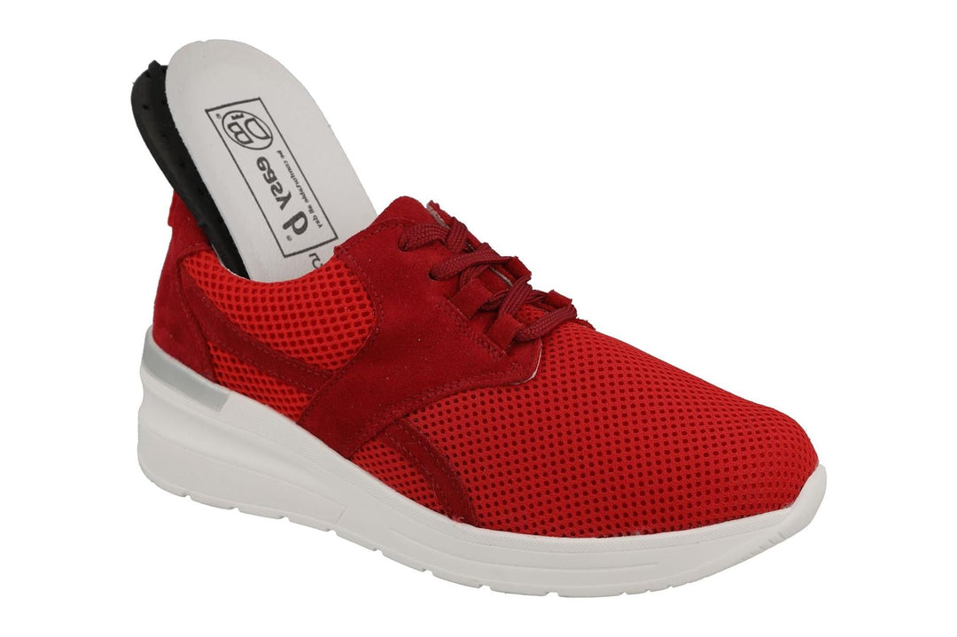 Women's Wide Fit DB Pollyanna Trainers in Grey Mesh - Image 13