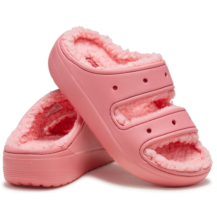 Women's Crocs 207446 Classic Cozzzy Sandals in Garnet - Image 1
