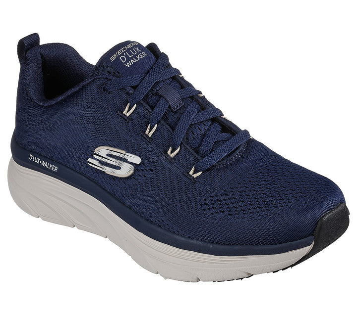 Men's Wide Fit Skechers 232364 Relaxed Fit Meerno D'lux Walker Trainers in Black/Red - Image 1