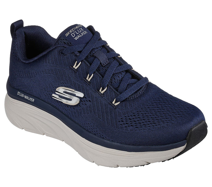 Men's Wide Fit Skechers 232364 Relaxed Fit Meerno D'lux Walker Trainers - Navy in Navy - Image 1