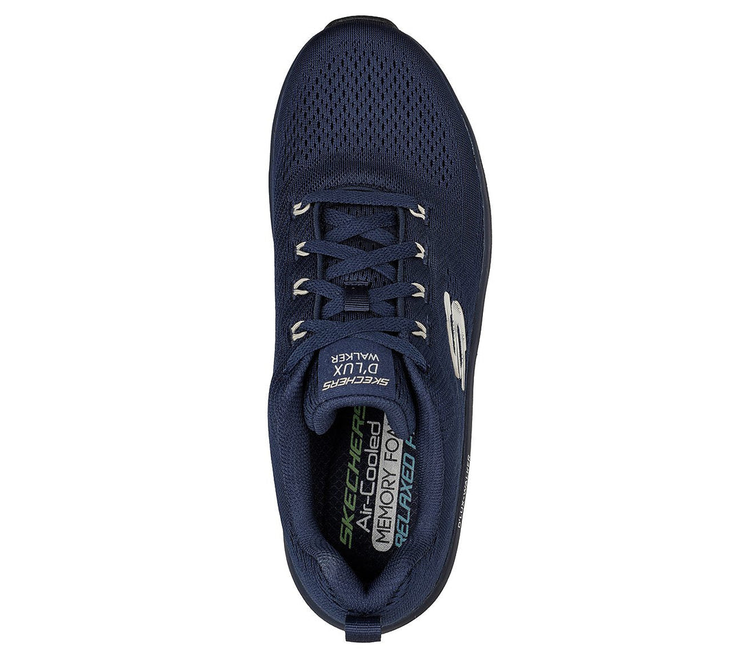 Men's Wide Fit Skechers 232364 Relaxed Fit Meerno D'lux Walker Trainers - Navy in Navy - Image 5