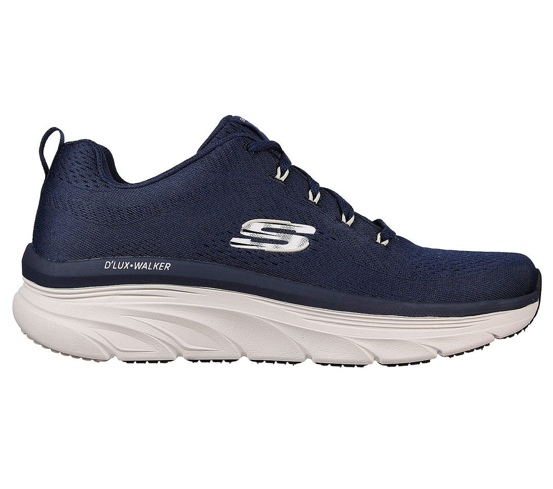 Men's Wide Fit Skechers 232364 Relaxed Fit Meerno D'lux Walker Trainers - Navy in Navy - Image 2