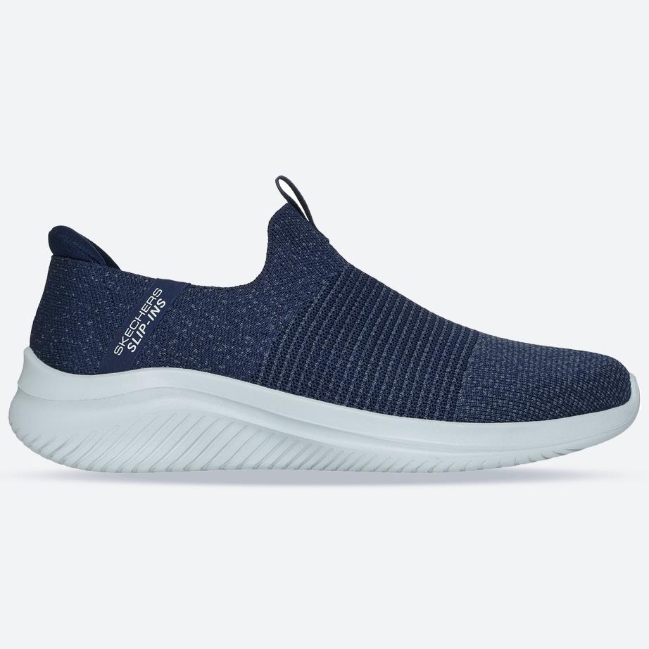 Men's Wide Fit Skechers 232901 Slip-ins Ultra Flex 3.0 Nezzo Trainers in Navy/Blue - Image 1
