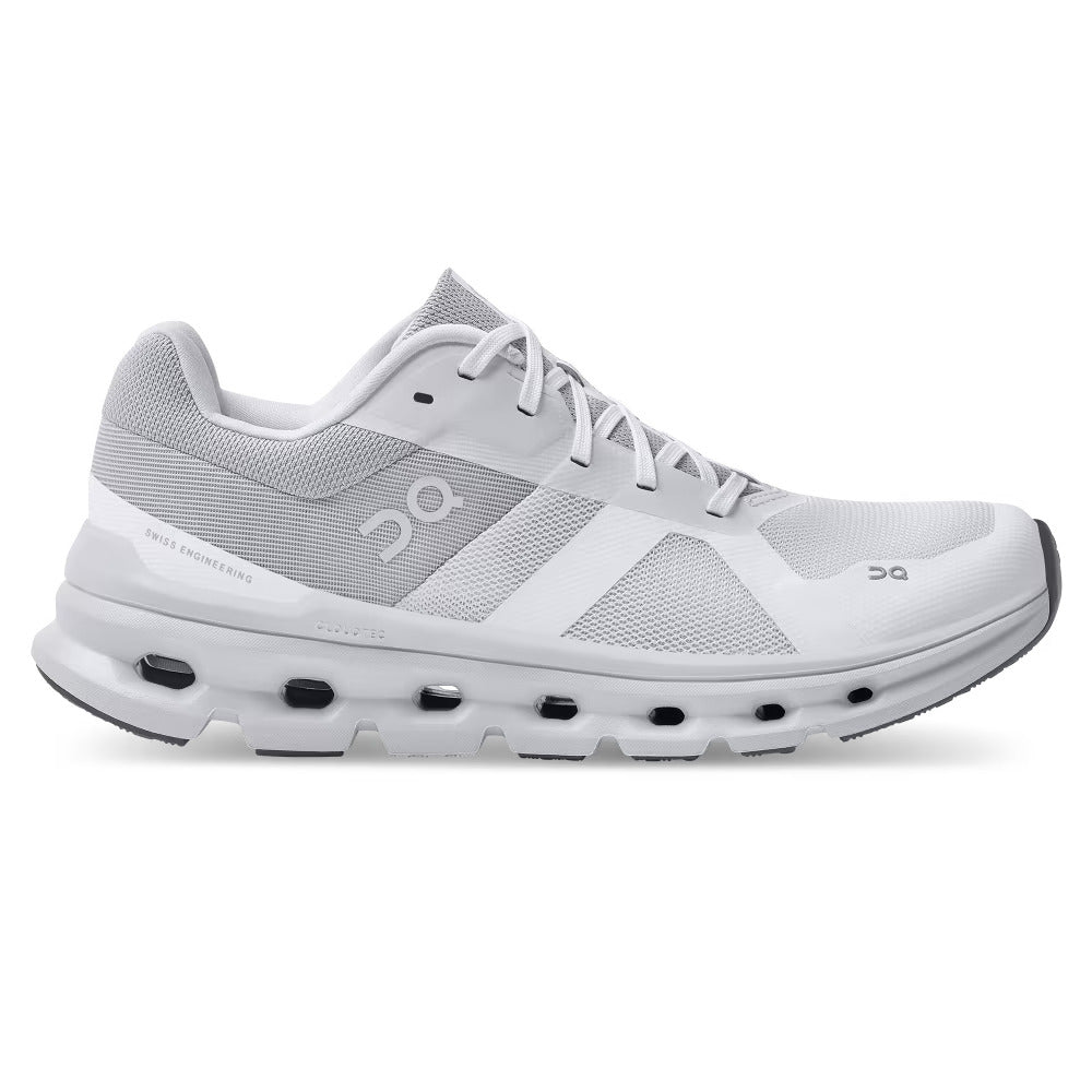 Women's Wide Fit On Cloudrunner Training Shoes - White/Frost in White/Frost - Image 2