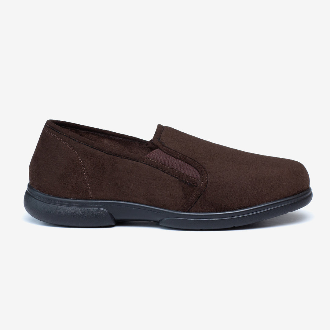 Mens Wide Fit Tredd Well Seth Slip On Slippers in Black - Image 15