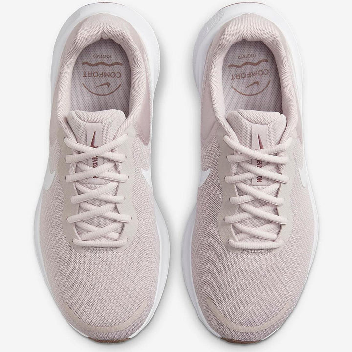 Women's Wide Fit Nike FZ6829-007 Revolution 7 Trainers in Mauve/White - Image 1