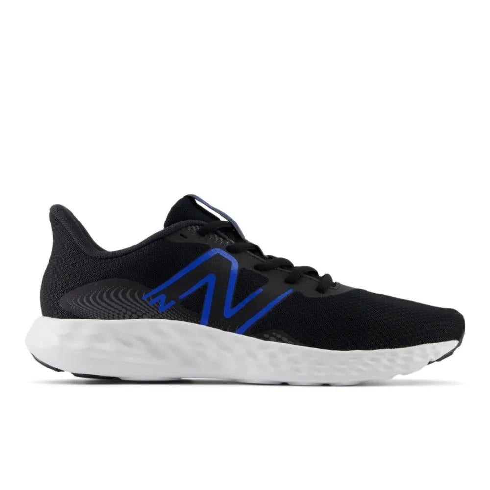Women's Wide Fit New Balance M411CK3 Running Trainers in Black/Blue - Image 2