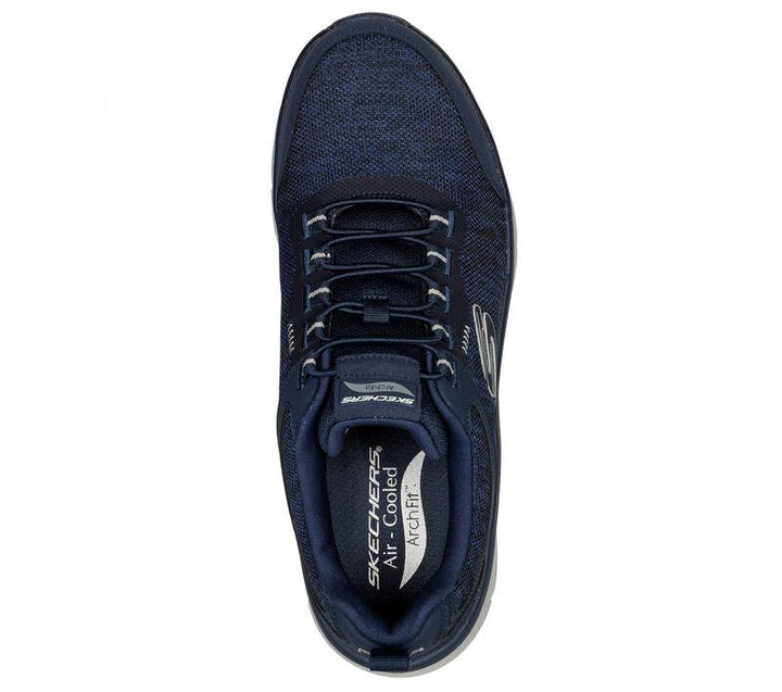 Men's Wide Fit Skechers Relaxed Fit 232503 Arch Fit D'Lux Greeley Trainers in Navy - Image 1