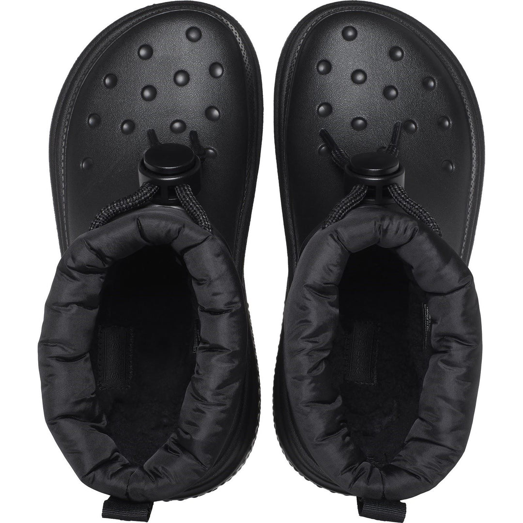 Women's Crocs 209324 Stomp Puff Boots in Black - Image 6