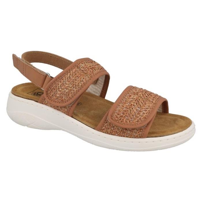 Women's Wide Fit DB Wallis Sandals in Navy Raffia - Image 1