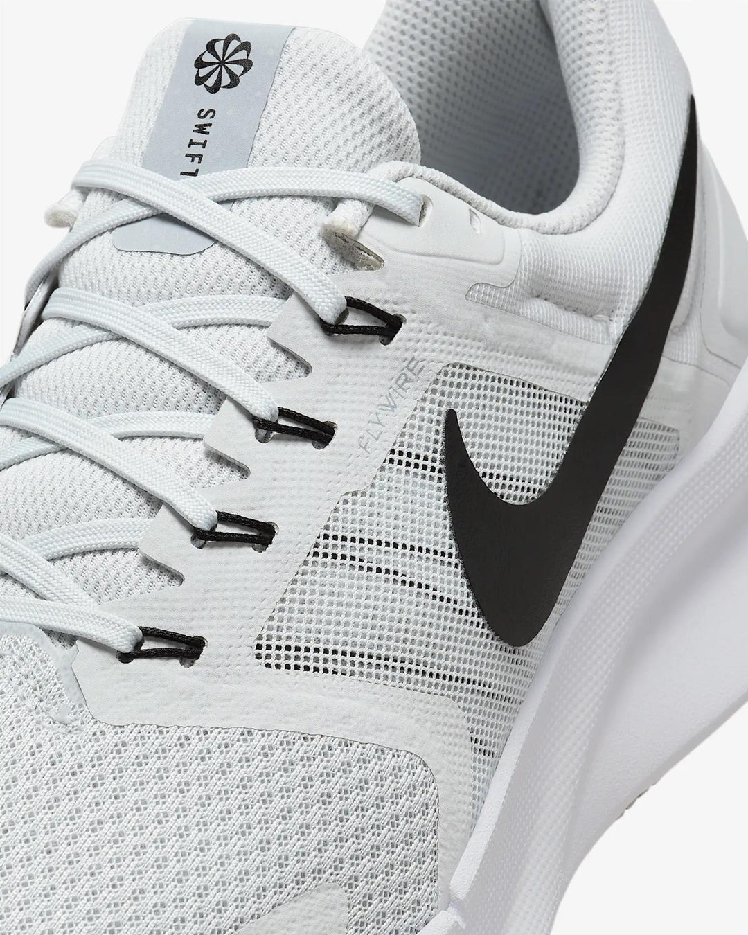 Men's Wide Fit Nike FZ9666-005 Run Swift 3 Running Trainers in Grey/Black - Image 4