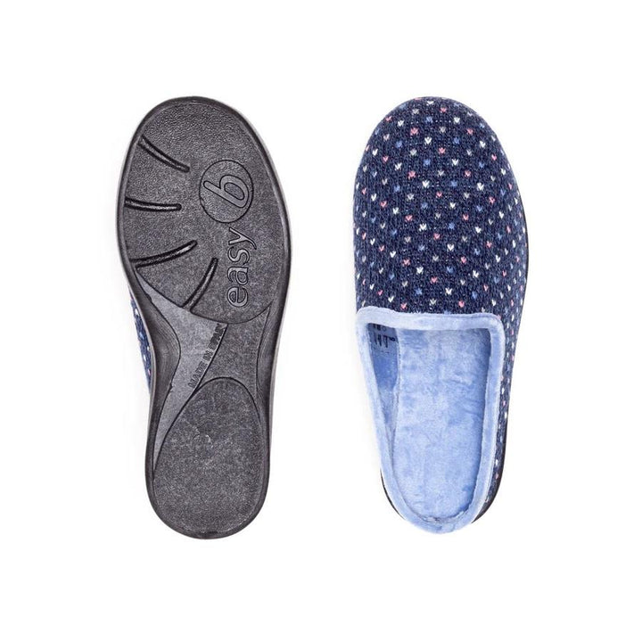 Womens Wide Fit DB Welney Mule Slippers in Black Multi - Image 1