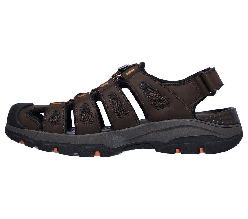 Men's Wide Fit Skechers 204111 Relaxed Fit Tresmen - Outseen Sandals in Chocolate - Image 3