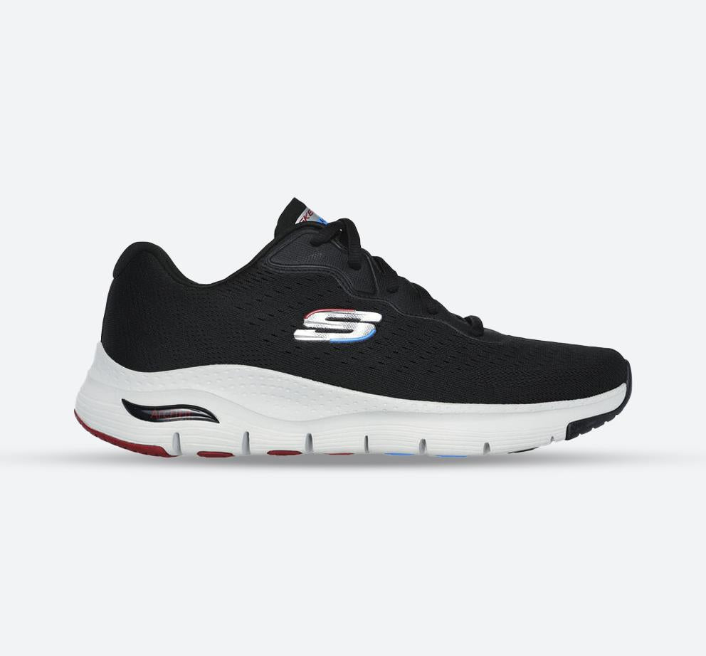 Men's Wide Fit Skechers 232303 Arch Fit Trainers in Black - Image 1
