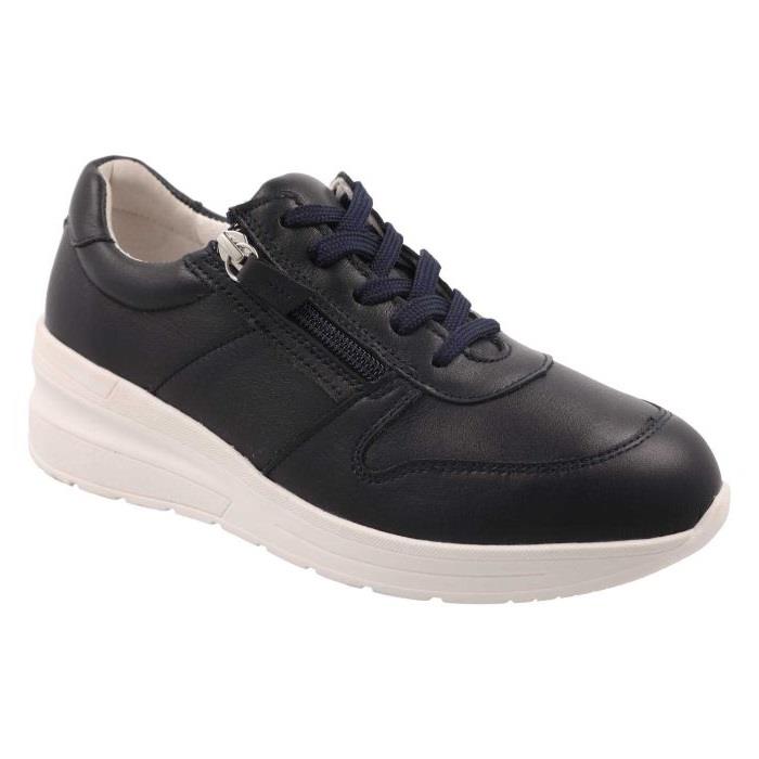 Women's Wide Fit DB Farndish Trainers in Black - Image 6