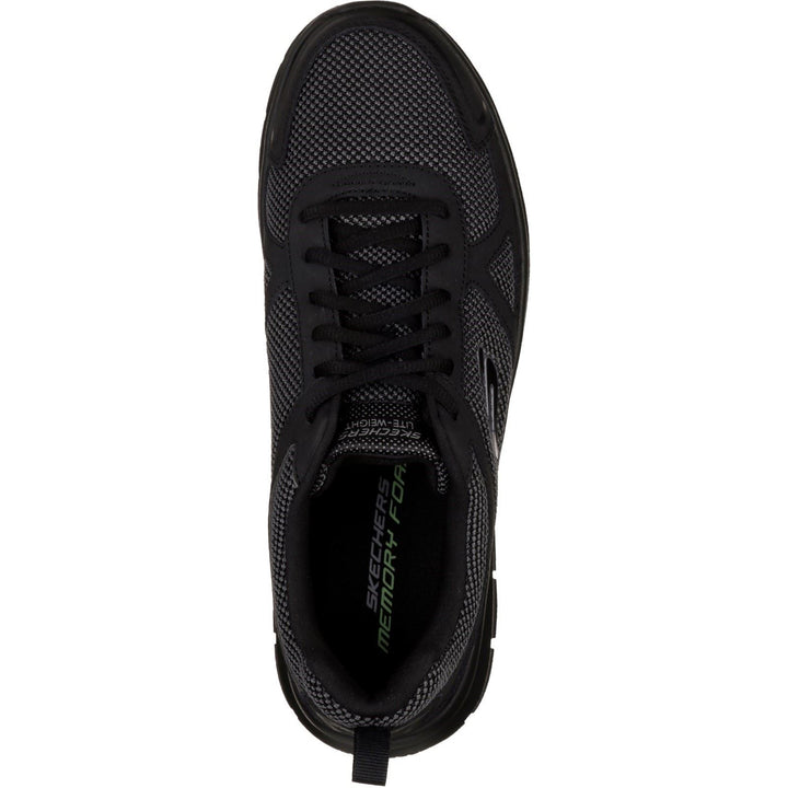 Men's Wide Fit Skechers 52630 Track Bucolo Sports Trainers - Black in Black - Image 1