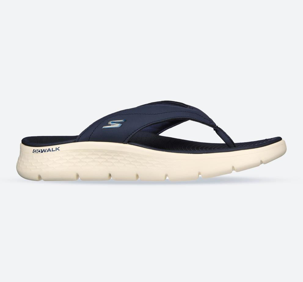 Men's Relaxed Fit Skechers 229202 Go Walk Flex Vallejo Sandals - Navy in Navy - Image 1