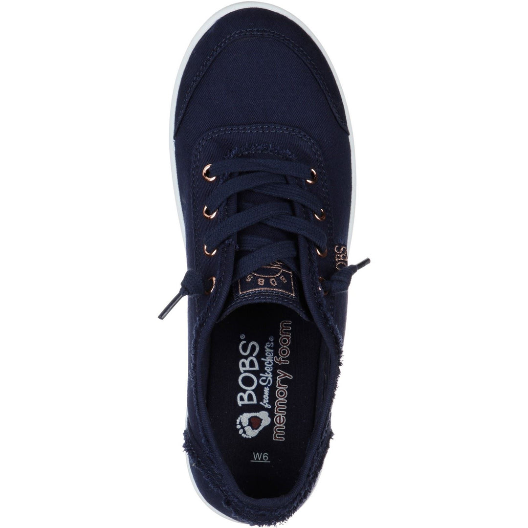 Women's Wide Fit Skechers 33492 Bobs B Cute Shoes in Black - Image 4