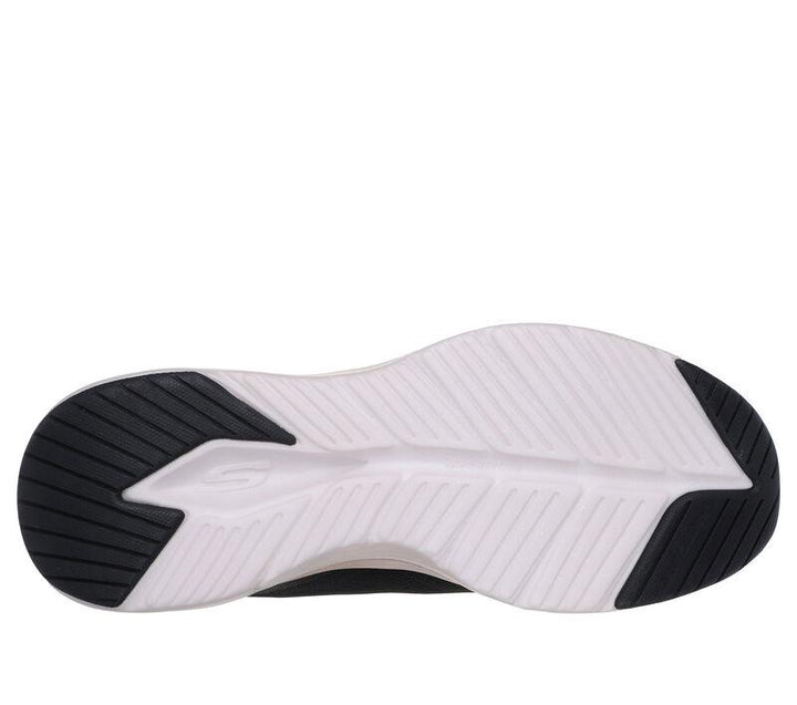 Women's Wide Fit Skechers 150025 Vapor Foam Midnight Glimmer Trainers in White/Silver - Image 1