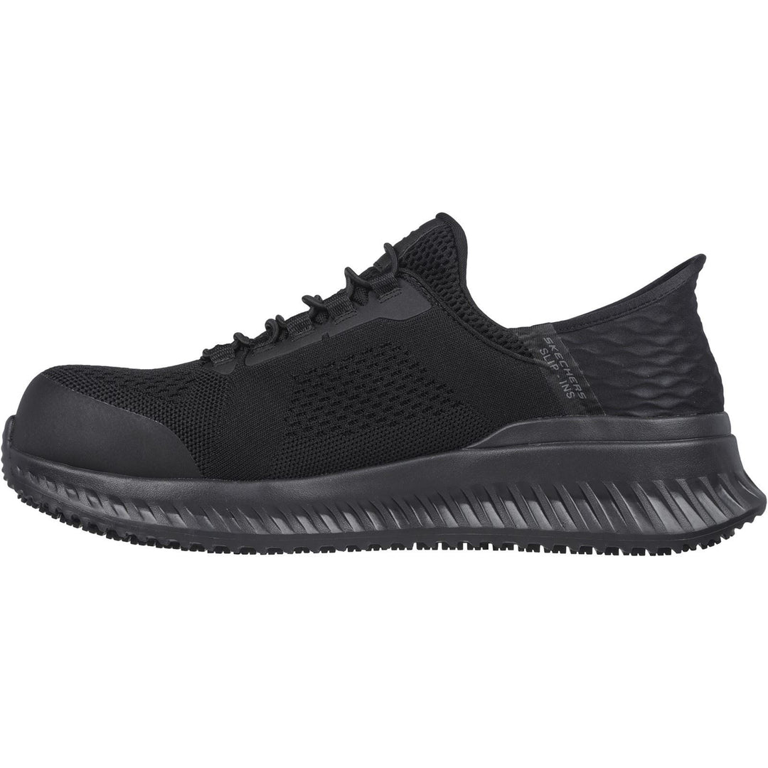 Men's Wide Fit Skechers 200206EC Slip-ins Tilido Fletchit Safety Trainers in Black - Image 4