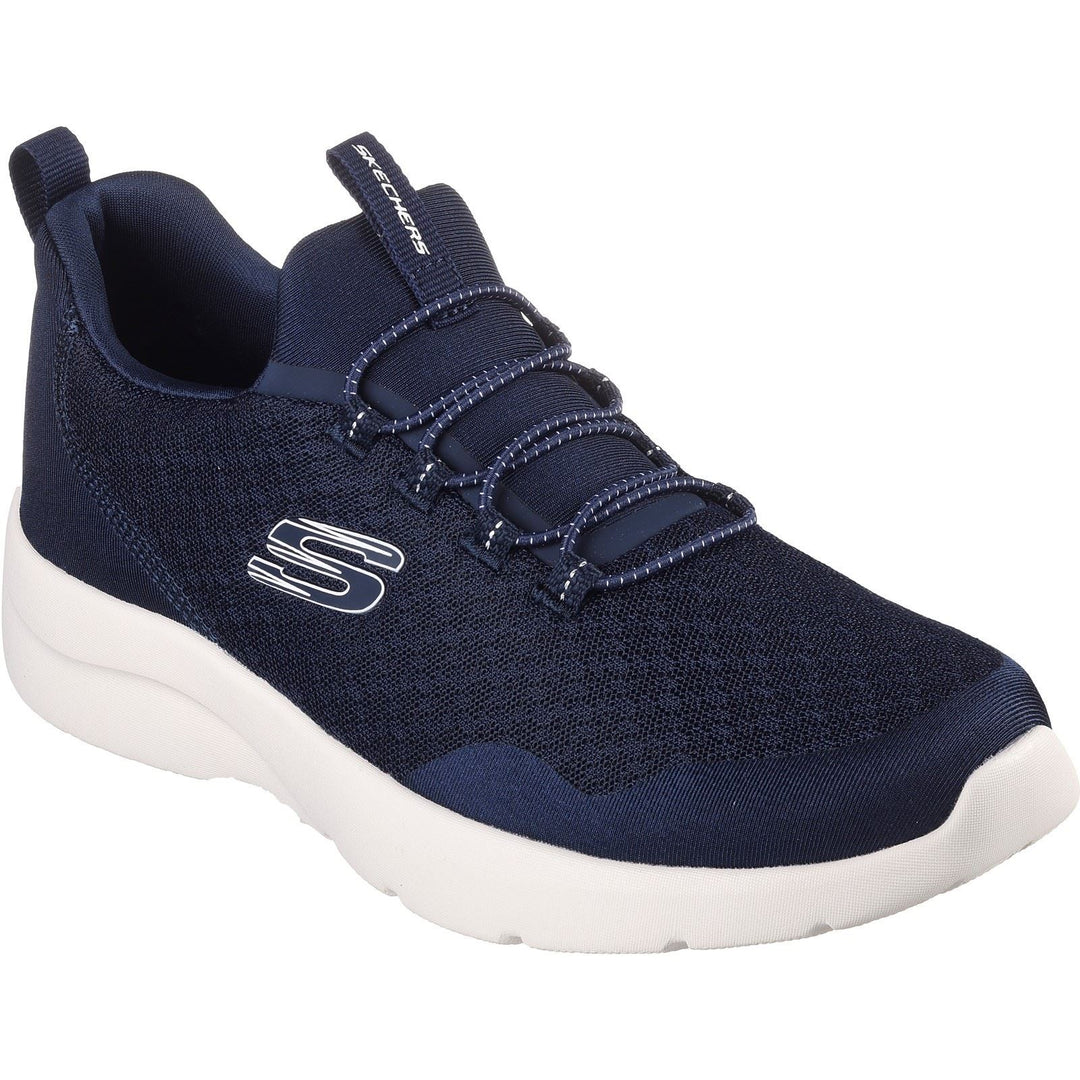 Women's Wide Fit Skechers 149657 Dynamight 2.0 Real Smooth Trainers in Navy - Image 3