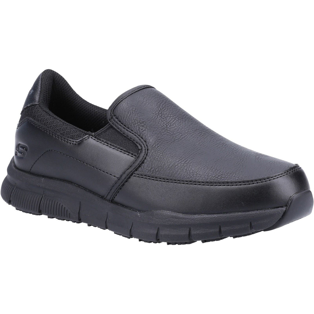 Women's Wide Fit Skechers 77236EC Nampa Annod Occupational Trainers in Black - Image 3