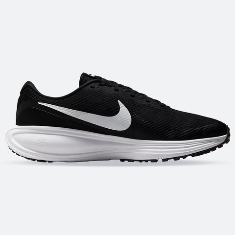 Men's Wide Fit Nike HQ1996-001 Revolution 8 Running Trainers in Black/White - Image 1