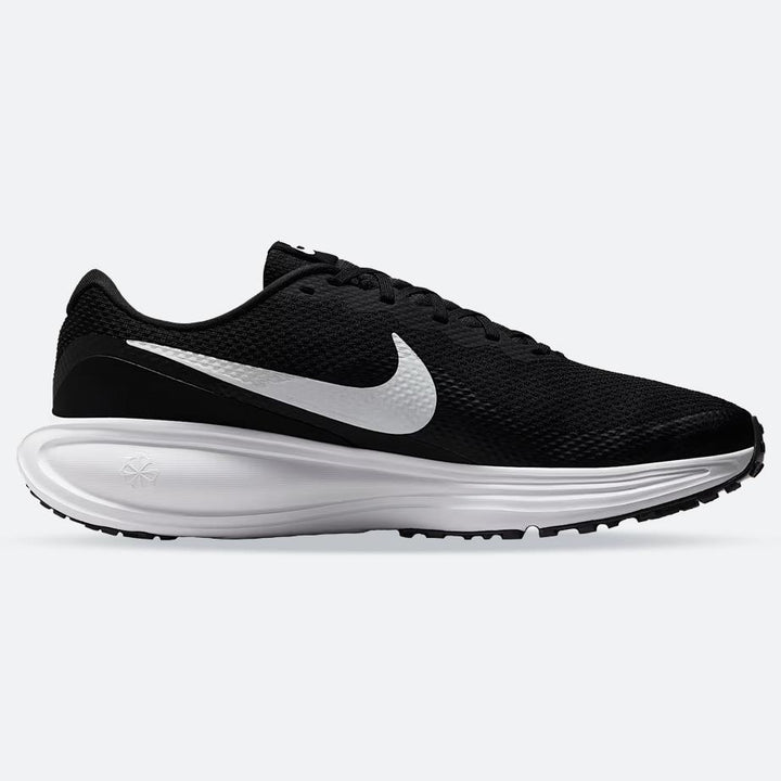 Men's Wide Fit Nike HQ1996-001 Revolution 8 Running Trainers in Black/White - Image 1