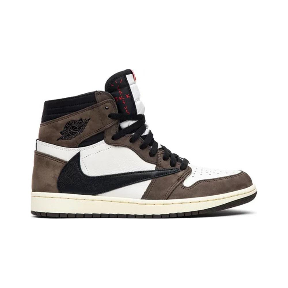 Men's Wide Fit Nike Jordan 1 Retro High Og Sp Boots in Mocha - Image 2