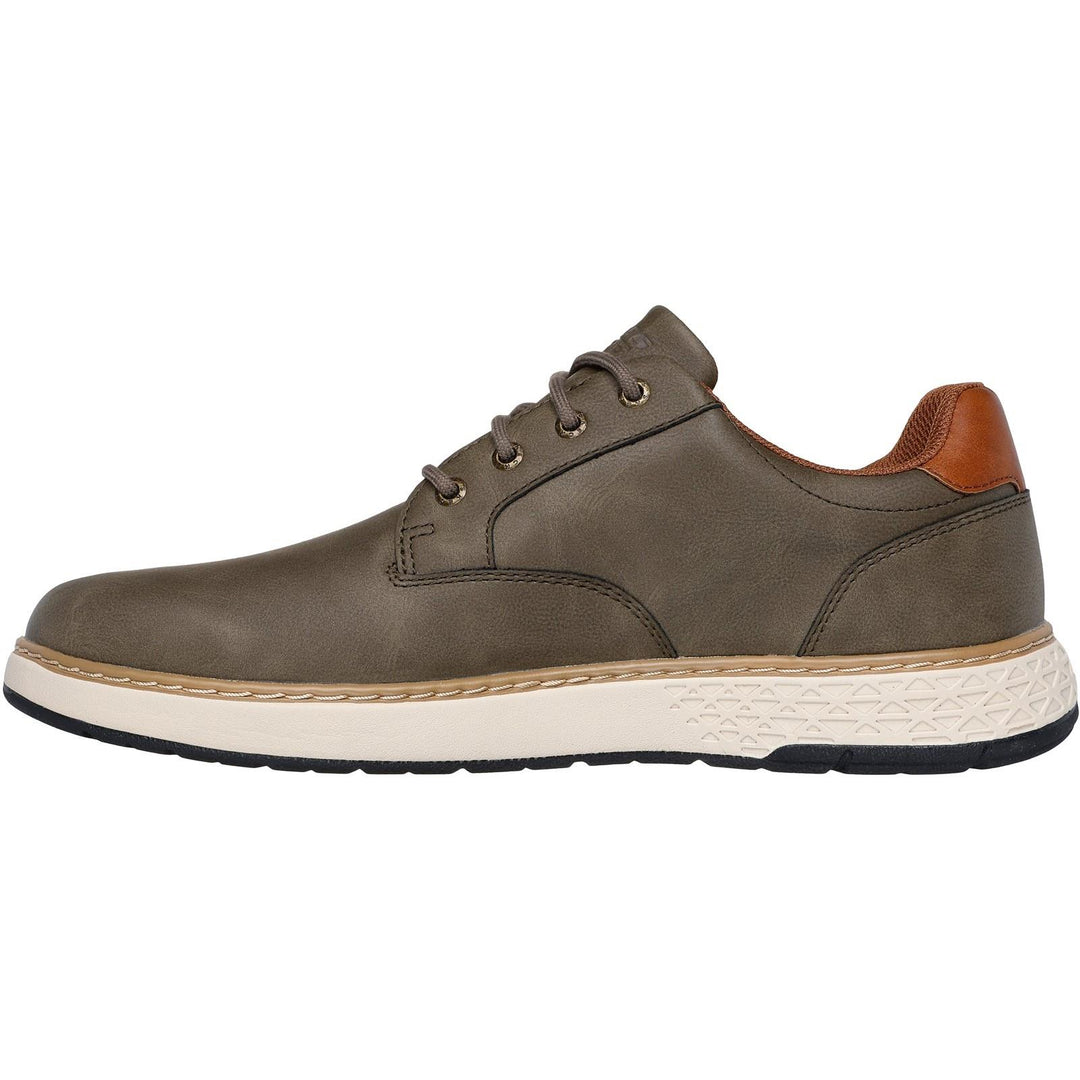 Men's Relaxed Fit Skechers 205234 Garlan Pryor Waterproof Trainers in Olive - Image 4