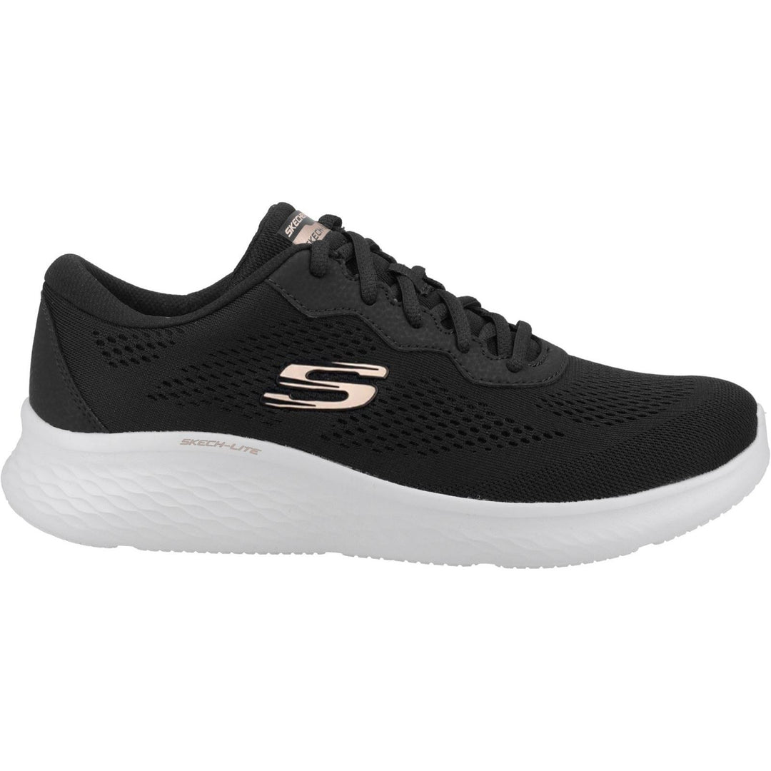 Women's Wide Fit Skechers 149991 Skech Lite Pro Perfect Time Trainers - Black/Rose Gold in Black/Rose Gold - Image 2