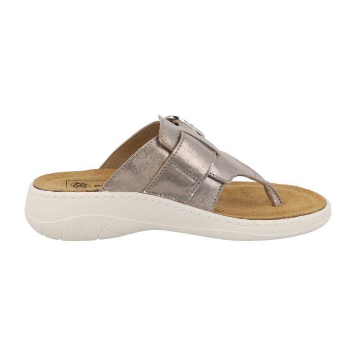 Women's Wide Fit DB Light Sandals in Mottled Taupe - Image 4
