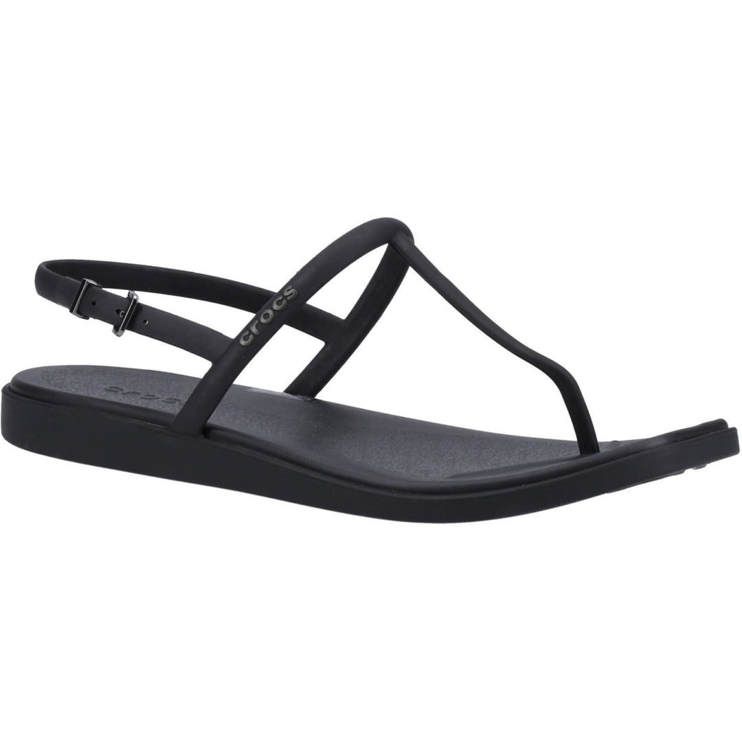 Women's Crocs 209793 Miami Thong Flip Sandals in Black - Image 3