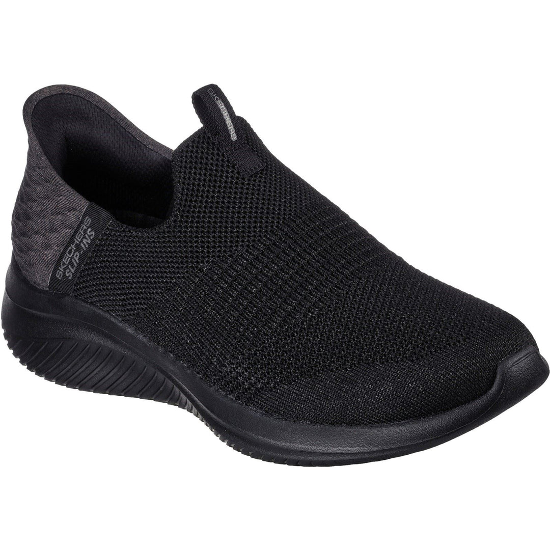 Women's Wide Fit Skechers 149708 Slip-ins Ultra Flex 3.0 Cozy Streak Trainers in Black - Image 3
