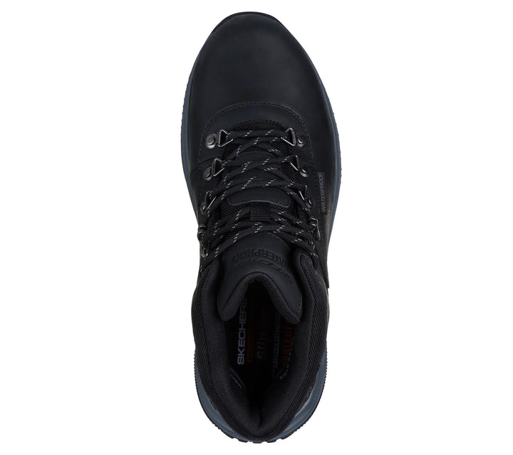 Men's Wide Fit Skechers Slip-ins 205285 Fit Meroe Pikeman Waterproof Trainers in Black - Image 1
