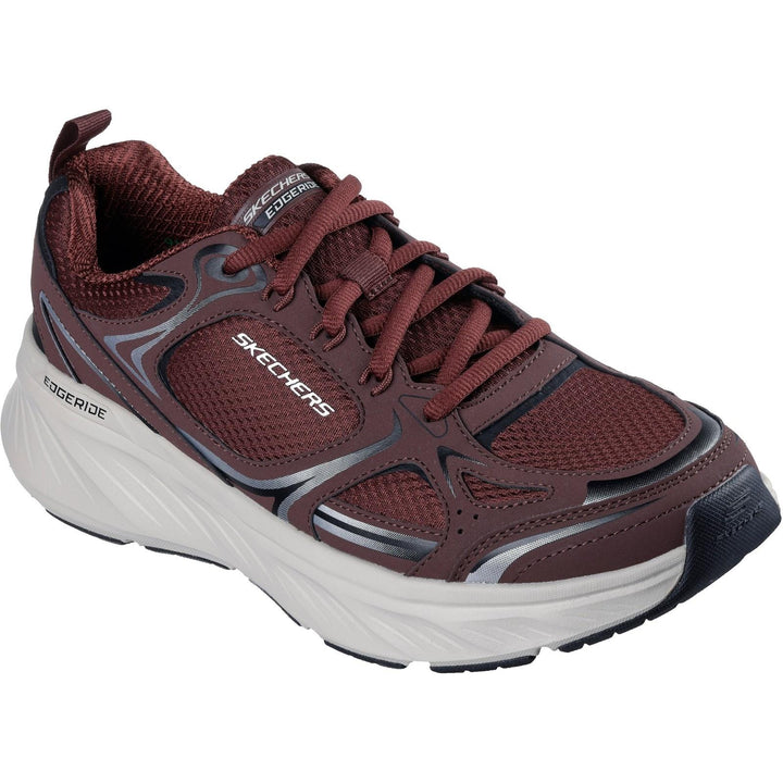 Men's Relaxed Fit Skechers 232844 Edgeride Exodis Trainers in Burgundy - Image 1