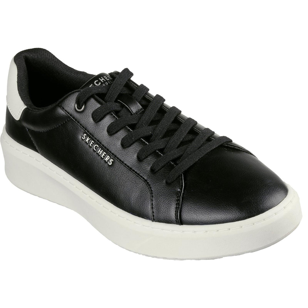Women's Wide Fit Skechers 183175 Court Break Suit Sneakers in Black - Image 6