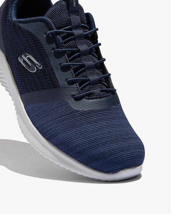 Men's Wide Fit Skechers 52504 Bounder Walking Trainers in Navy - Image 1