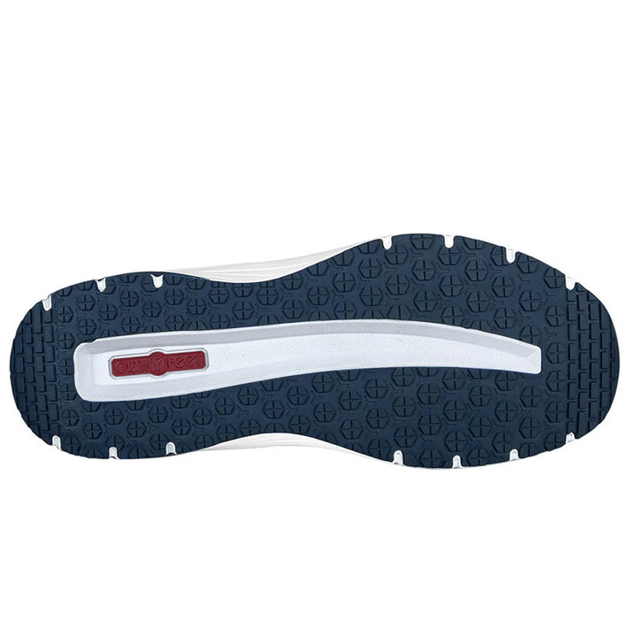 Men's Wide Fit Orthofeet 20022 Tilos Hands-free Trainers in Navy - Image 1